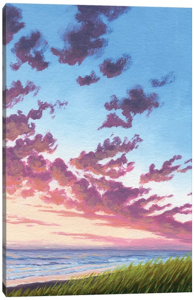 Gearhart Sunset III Canvas Art Print - Oregon Art