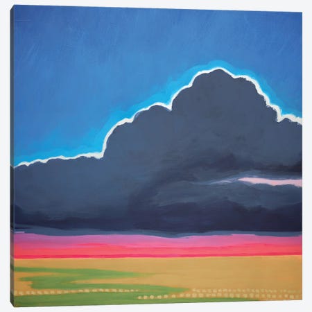 Distant Storm Canvas Print #CFY1} by Catherine Freshley Art Print