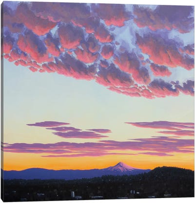 Mt. Hood Sunrise III Canvas Art Print - Mountain Sunrise & Sunset Art