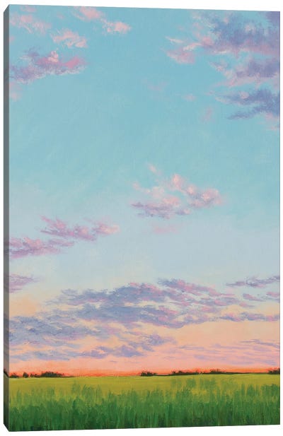 Summer Dusk Canvas Art Print - Pastels