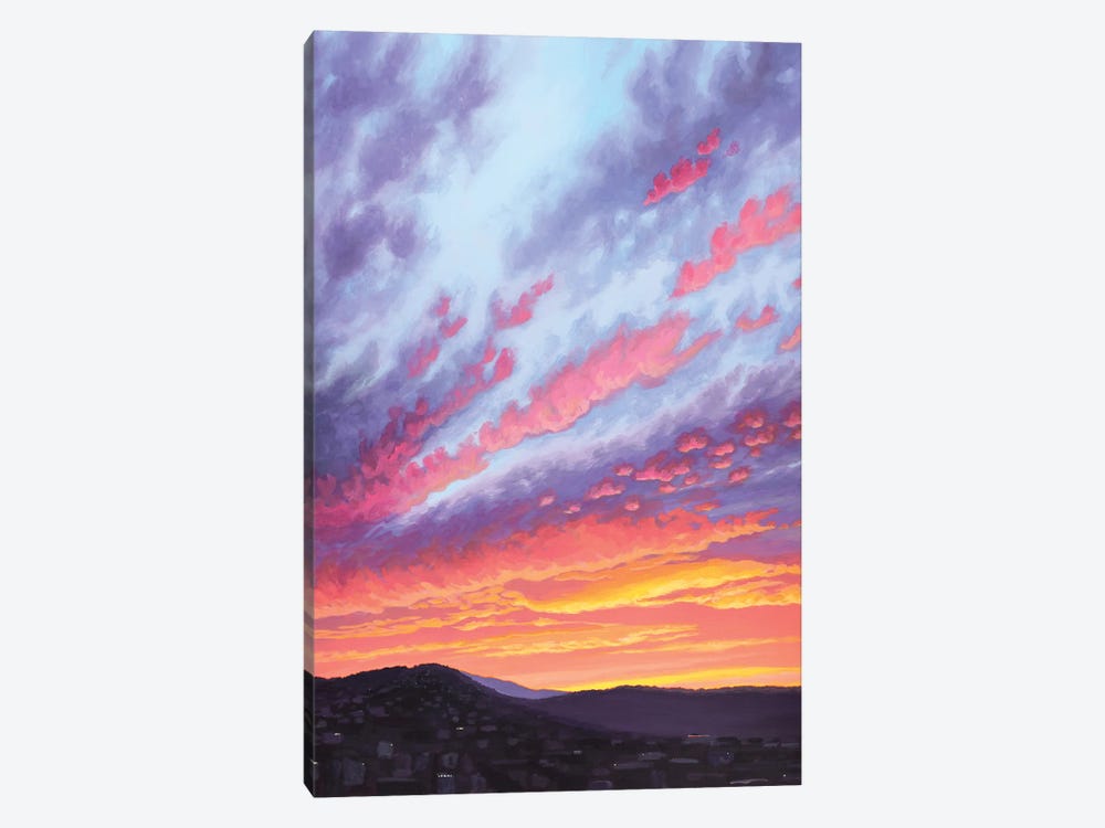 Sunset Over The West Hills V by Catherine Freshley 1-piece Canvas Print