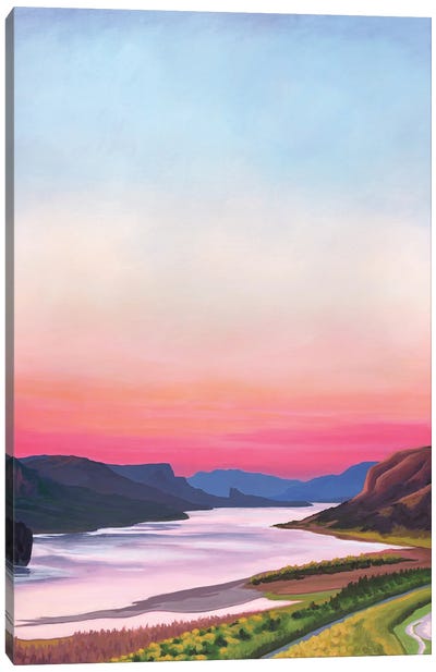 View From Crown Point Canvas Art Print - Catherine Freshley