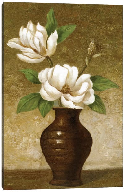 Flowering Magnolia Canvas Art Print - Magnolias