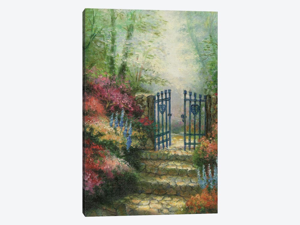 Woodland Gate Rose by Charles Gaul 1-piece Canvas Wall Art