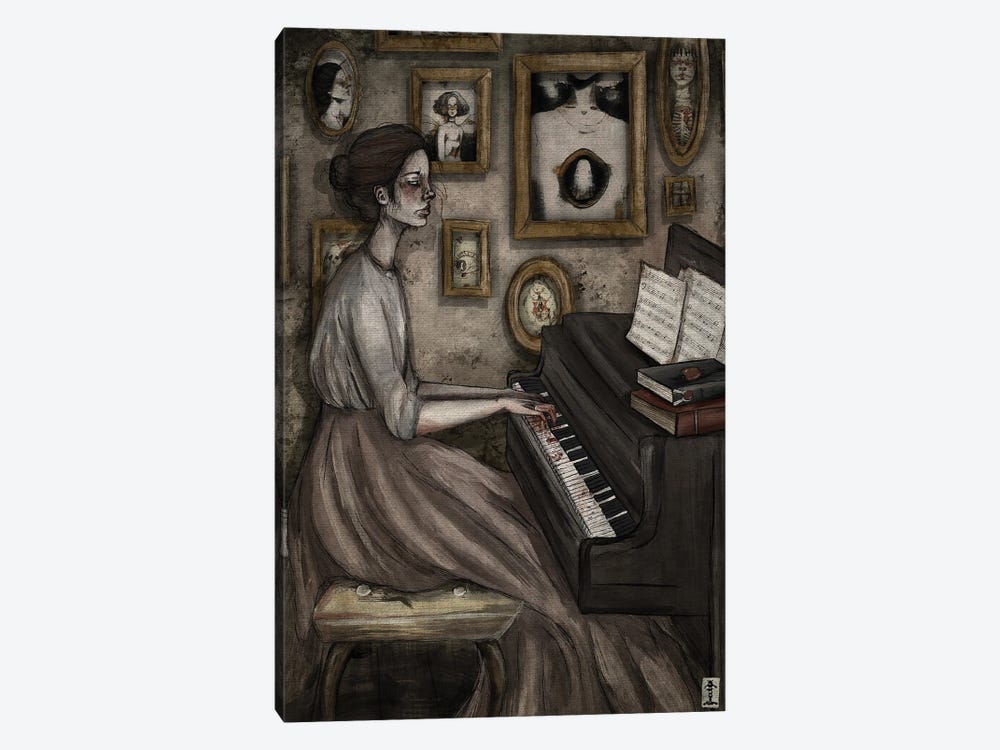 Pianist by CrumbsAndGubs 1-piece Art Print