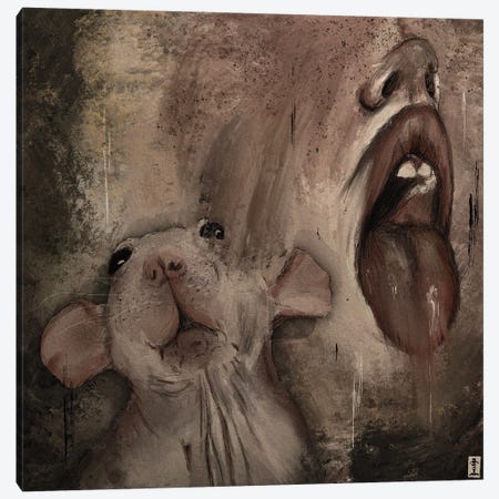 Rat Mouth Canvas Print #CGB2} by CrumbsAndGubs Canvas Art