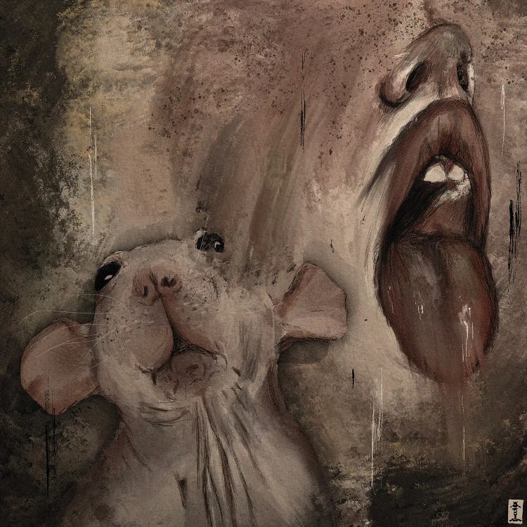 Rat Mouth by CrumbsAndGubs wall art