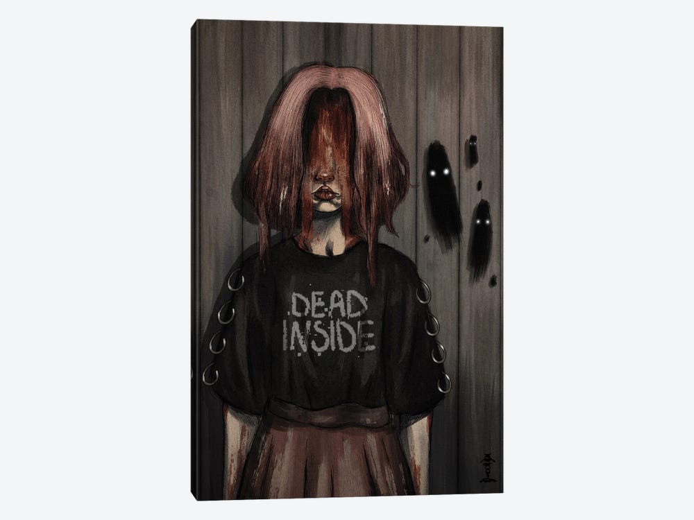 Dead Inside by CrumbsAndGubs 1-piece Canvas Art