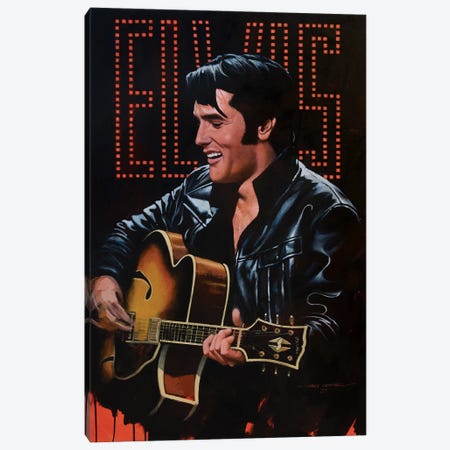 Elvis '68 Special Canvas Print #CGC11} by Craig Campbell Canvas Wall Art