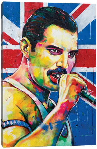Freddie Mercury Canvas Art Print - Craig Campbell