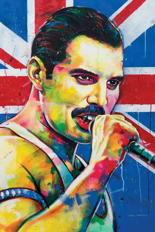 Freddie Mercury by Craig Campbell wall art