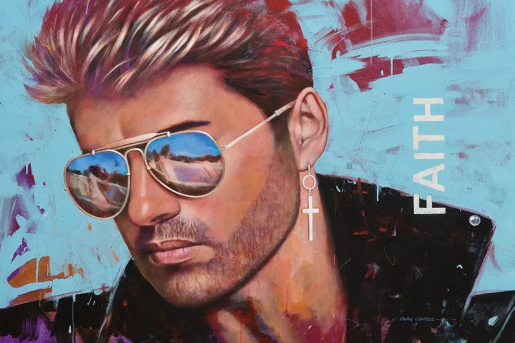 George Michael - Faith by Craig Campbell wall art