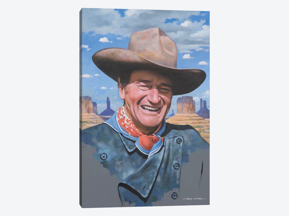 John Wayne - The Duke by Craig Campbell 1-piece Canvas Wall Art