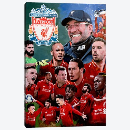 Liverpool FC Canvas Print #CGC18} by Craig Campbell Canvas Wall Art