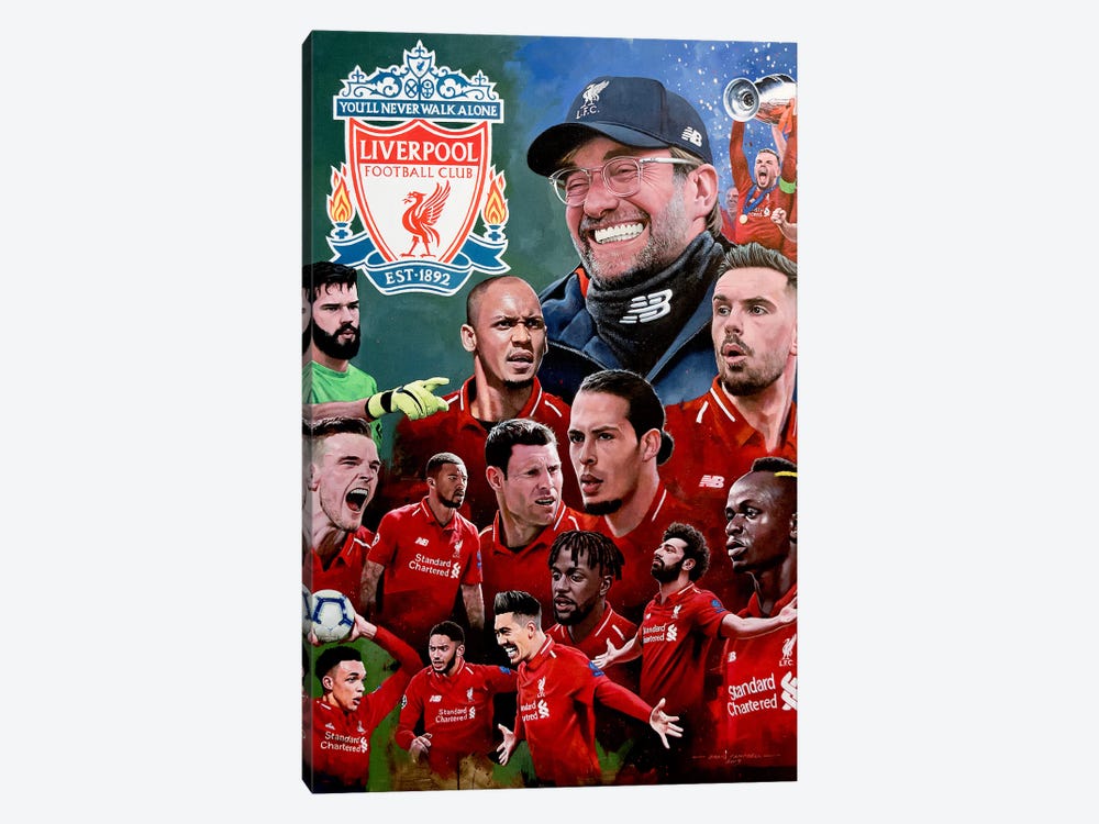 Liverpool FC by Craig Campbell 1-piece Canvas Wall Art