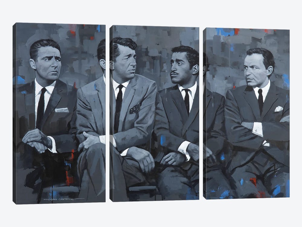 The Rat Pack by Craig Campbell 3-piece Canvas Artwork