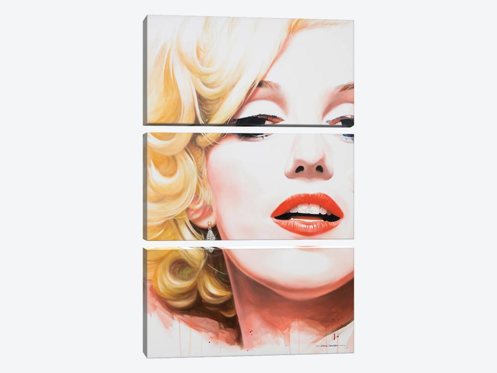 Marilyn Monroe by Craig Campbell 3-piece Canvas Print