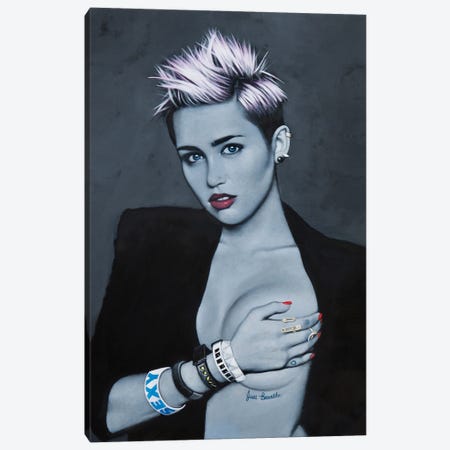Miley Cyrus Canvas Print #CGC21} by Craig Campbell Canvas Art Print