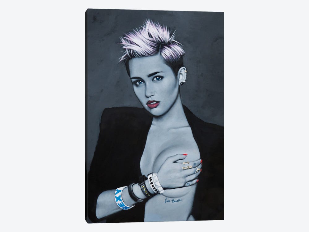 Miley Cyrus by Craig Campbell 1-piece Canvas Wall Art