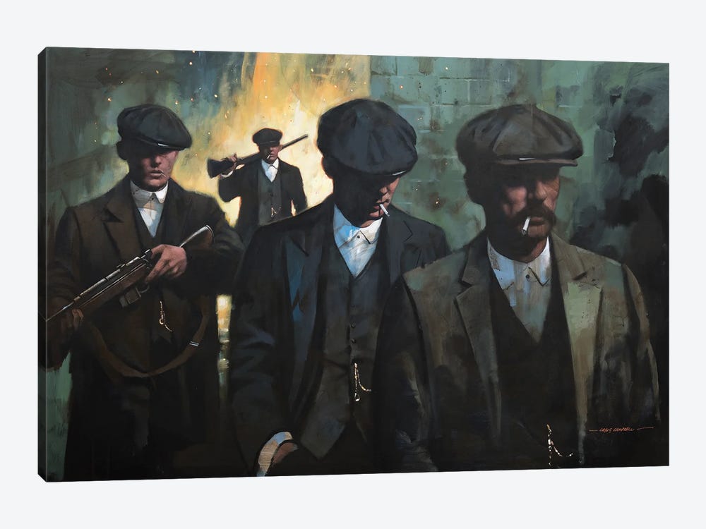 Peaky Blinders by Craig Campbell 1-piece Canvas Art Print