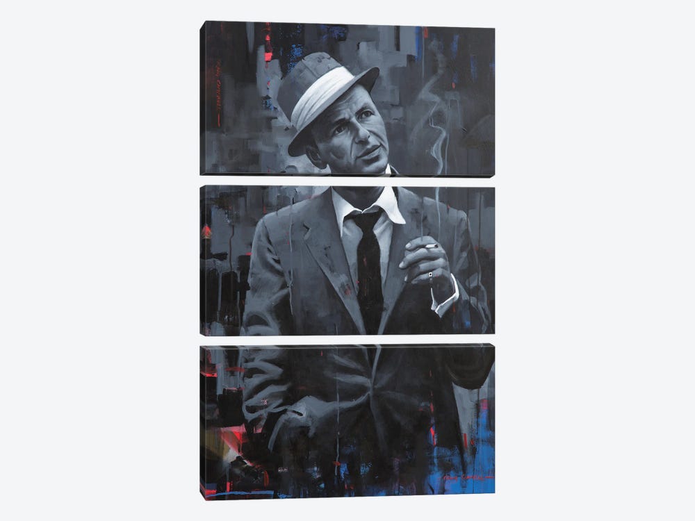 Frank Sinatra - Come Fly With Me by Craig Campbell 3-piece Canvas Print