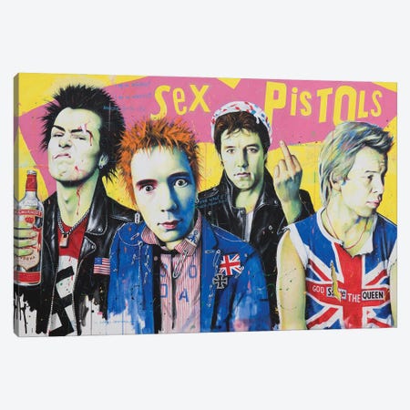 Sex Pistols Canvas Print #CGC2} by Craig Campbell Canvas Print