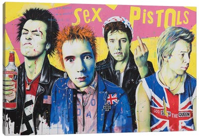 Sex Pistols Canvas Art Print - Craig Campbell