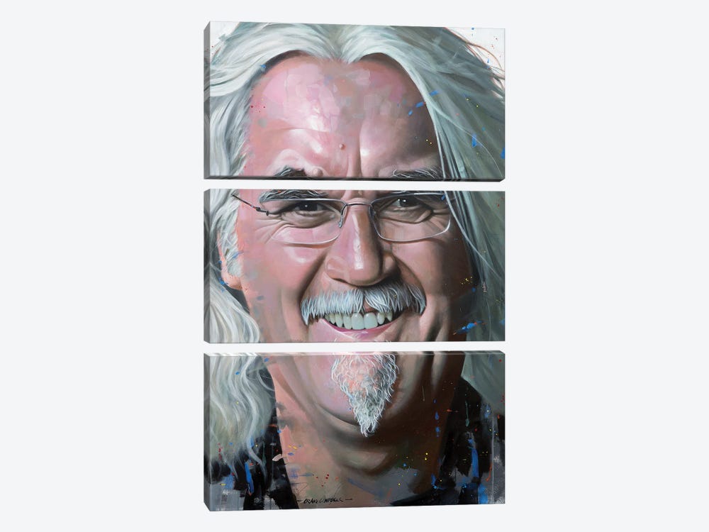 Sir Billy Connolly - The Big Yin by Craig Campbell 3-piece Canvas Art