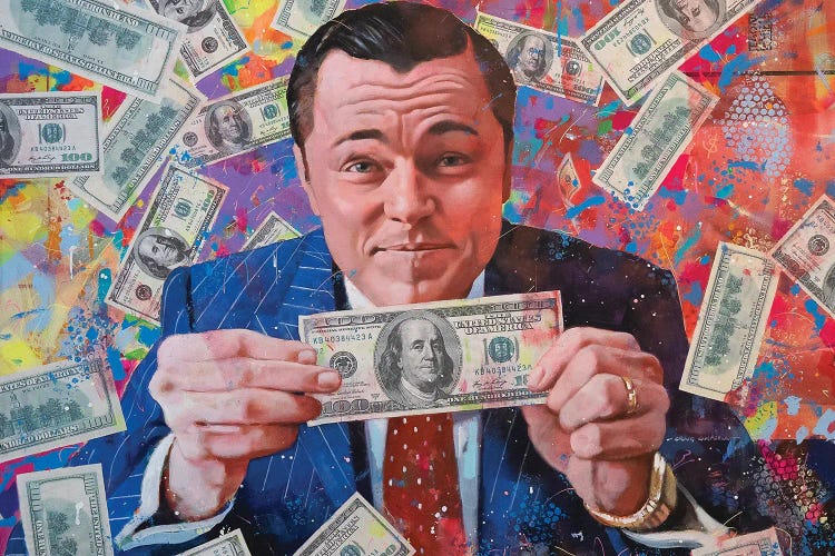 Leo DiCaprio - Wolf Of Wall Street by Craig Campbell wall art