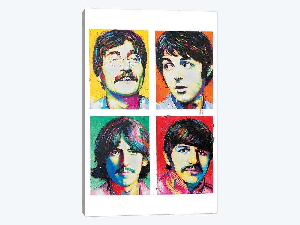 The Beatles by Craig Campbell 1-piece Canvas Art Print
