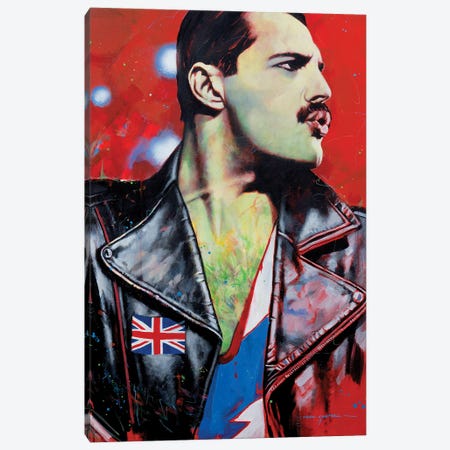 Freddie Mercury - Queen Canvas Print #CGC35} by Craig Campbell Canvas Art Print