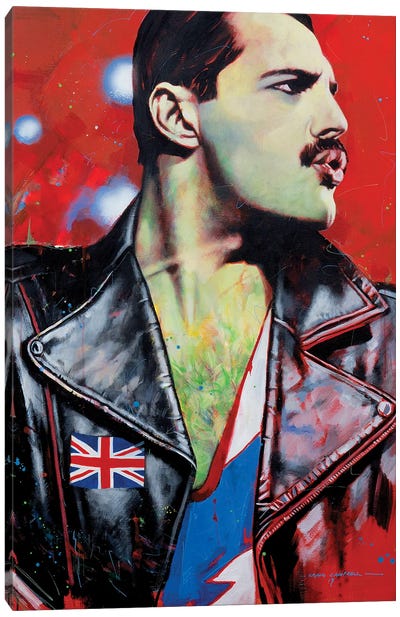 Freddie Mercury - Queen Canvas Art Print - Craig Campbell
