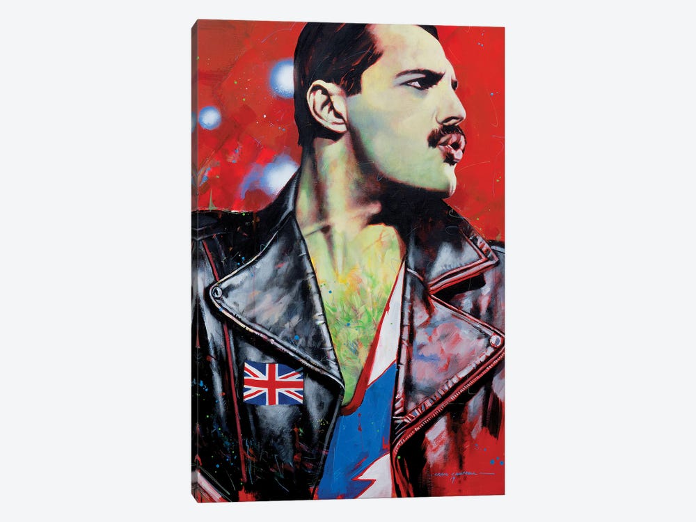 Freddie Mercury - Queen by Craig Campbell 1-piece Canvas Art Print