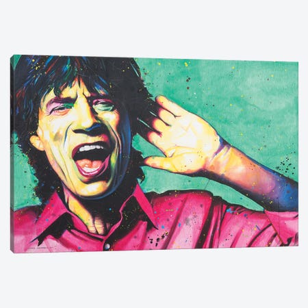 Mick Jagger Canvas Print #CGC37} by Craig Campbell Canvas Print