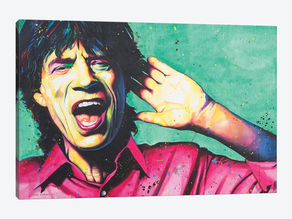 Mick Jagger by Craig Campbell 1-piece Canvas Art Print