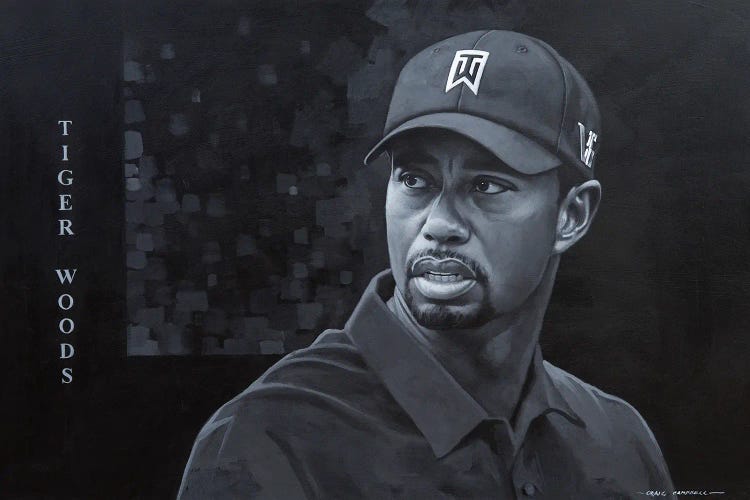 Tiger Woods by Craig Campbell wall art