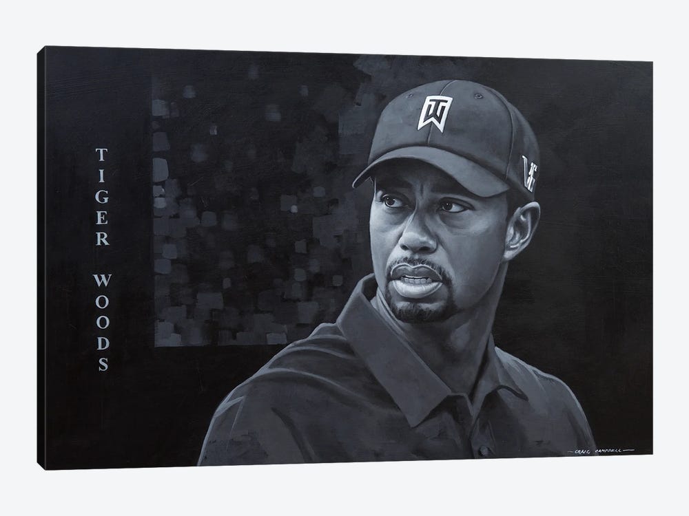 Tiger Woods by Craig Campbell 1-piece Canvas Artwork