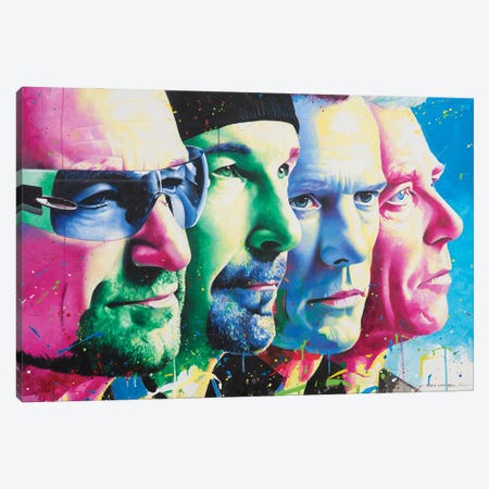 U2 Canvas Print #CGC39} by Craig Campbell Canvas Artwork