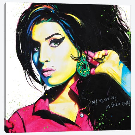 Amy Winehouse Canvas Print #CGC3} by Craig Campbell Art Print