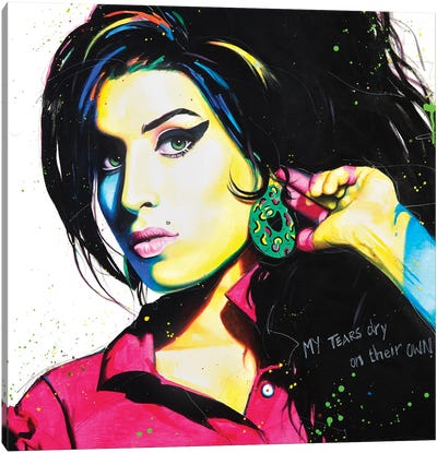 Amy Winehouse Canvas Art Print - Craig Campbell