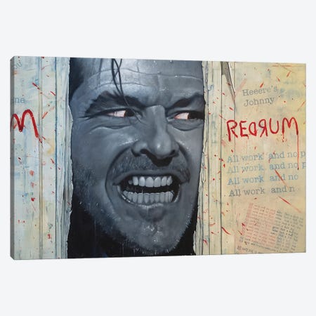 Jack Nicholson Canvas Print #CGC42} by Craig Campbell Art Print