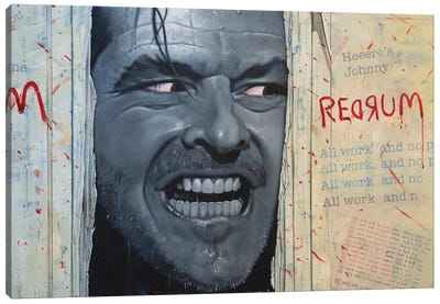 Jack Nicholson Canvas Art Print - Craig Campbell