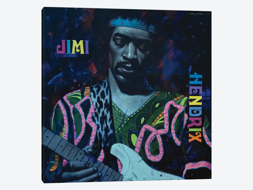 Jimi Hendrix by Craig Campbell 1-piece Canvas Art