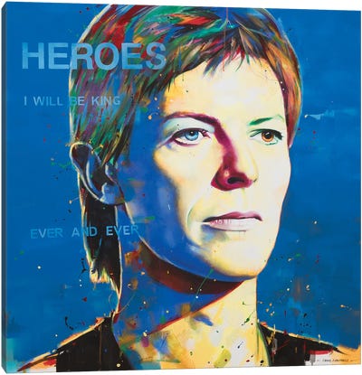 David Bowie - Heroes Canvas Art Print - David Bowie