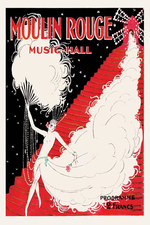 Moulin Rouge, Music-Hall Programme, 1920 by Charles Gesmar wall art