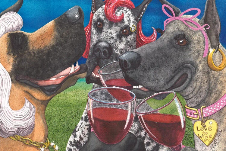 The Greatest Wining Bitches by Catherine G McElroy wall art