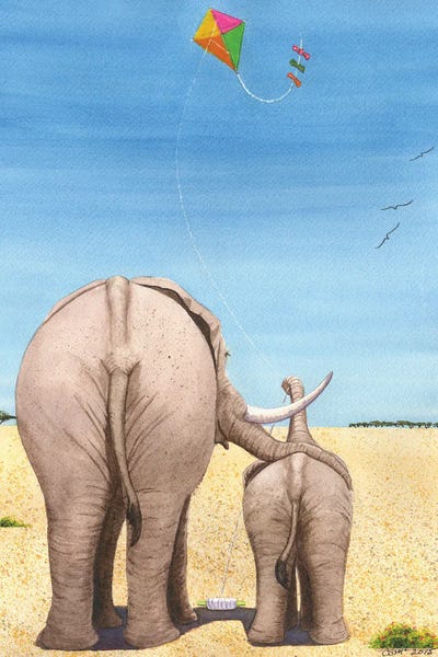 The Kite by Catherine G McElroy art print