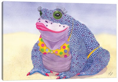 Toadaly Beautiful Canvas Art Print - Catherine G McElroy