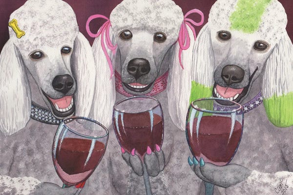Poodles: Wining Bitches by Catherine G McElroy