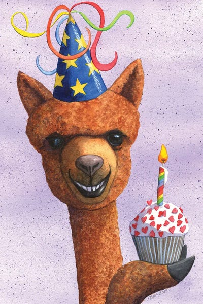 Llamas & Alpacas: Birthday Alpaca by Catherine G McElroy